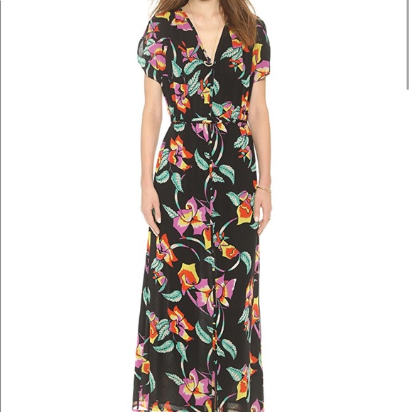 Joie 'Lunaria B' Silk Maxi Dress, NWT, Medium - Picture 3 of 8